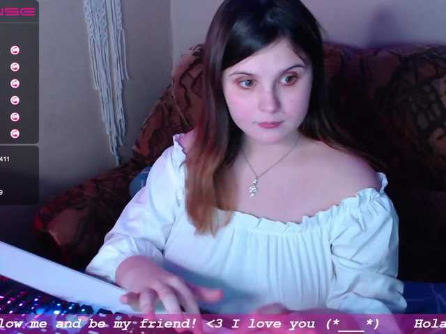 Snímky obrazovky vysielania Candicemeow