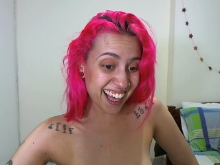Fotografie floracat Hi! 10 if you think i am pretty! #pinkhair #cum #wet #hot #tattoos #hitachi #skinny #bigeyes #smalltits
