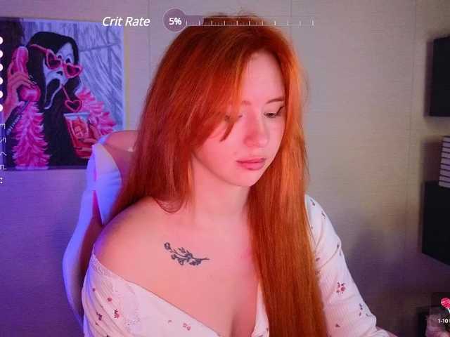 Snímky obrazovky vysielania GingerGoddess