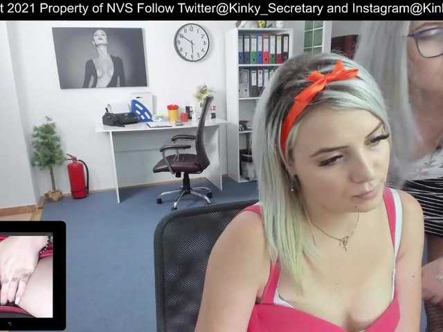Snímky obrazovky vysielania KinkyOffice