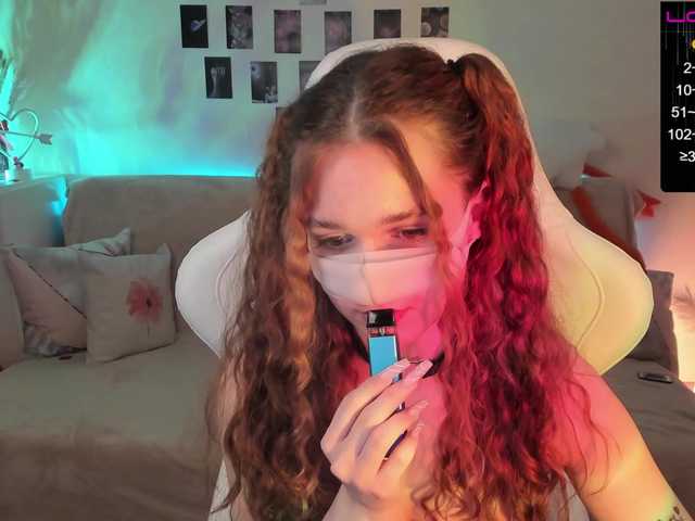 Snímky obrazovky vysielania Melissa-Fox