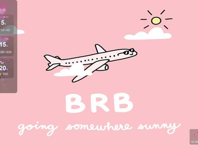 Snímky obrazovky vysielania RubyRedkiss