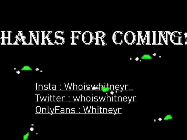 Snímky obrazovky vysielania Whitneyr